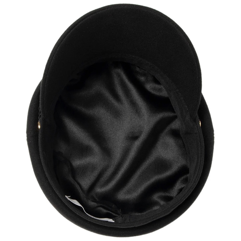 Trina Turk Black Brim Classic Baker Cap - Picture 5 of 12